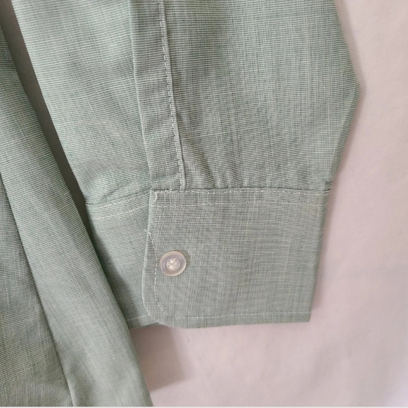 Class A Sage Army Green Dress Uniform Long Sleeve tuck in button Shirt sz 16x32 - Picture 8 of 8